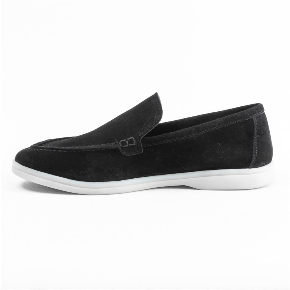 ULUS 108 LP SİYAH SÜET LOAFER AYAKKABI----RENK 11