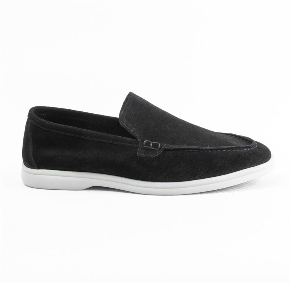 ULUS 108 LP SİYAH SÜET LOAFER AYAKKABI----RENK 11