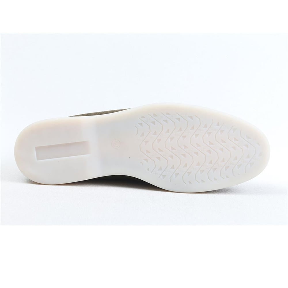 Ulus 108 Lp Haki Süet Loafer Ayakkabi----Renk 26