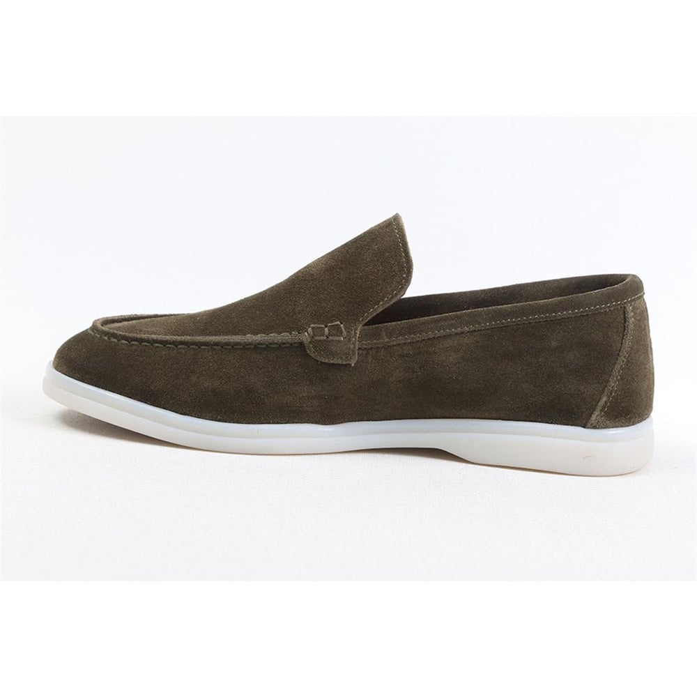 Ulus 108 Lp Haki Süet Loafer Ayakkabi----Renk 26