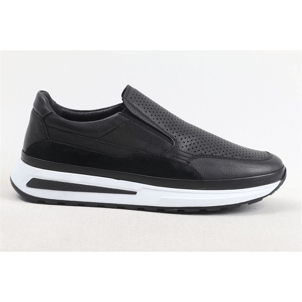 ULUS 120 DELİKLİ SİYAH SNEAKER SPOR AYAKKABI