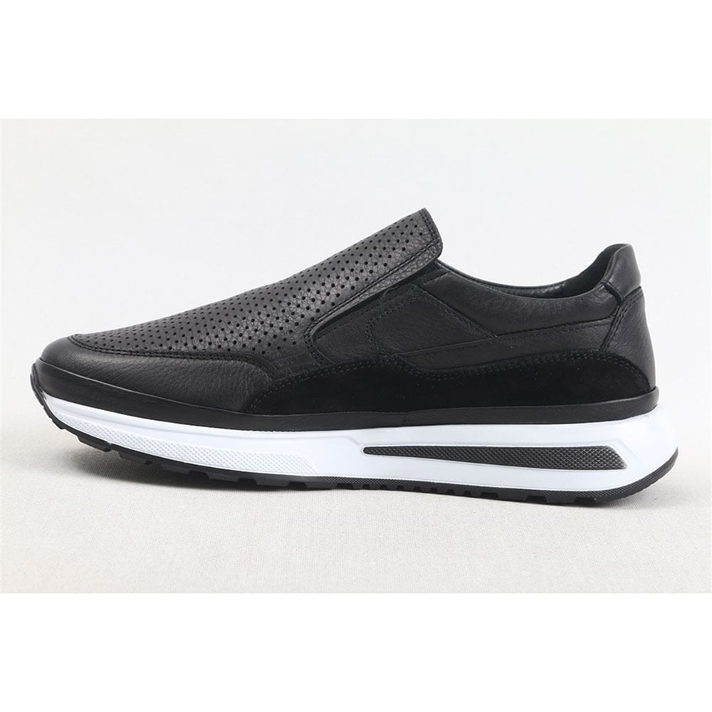 ULUS 120 DELİKLİ SİYAH SNEAKER SPOR AYAKKABI