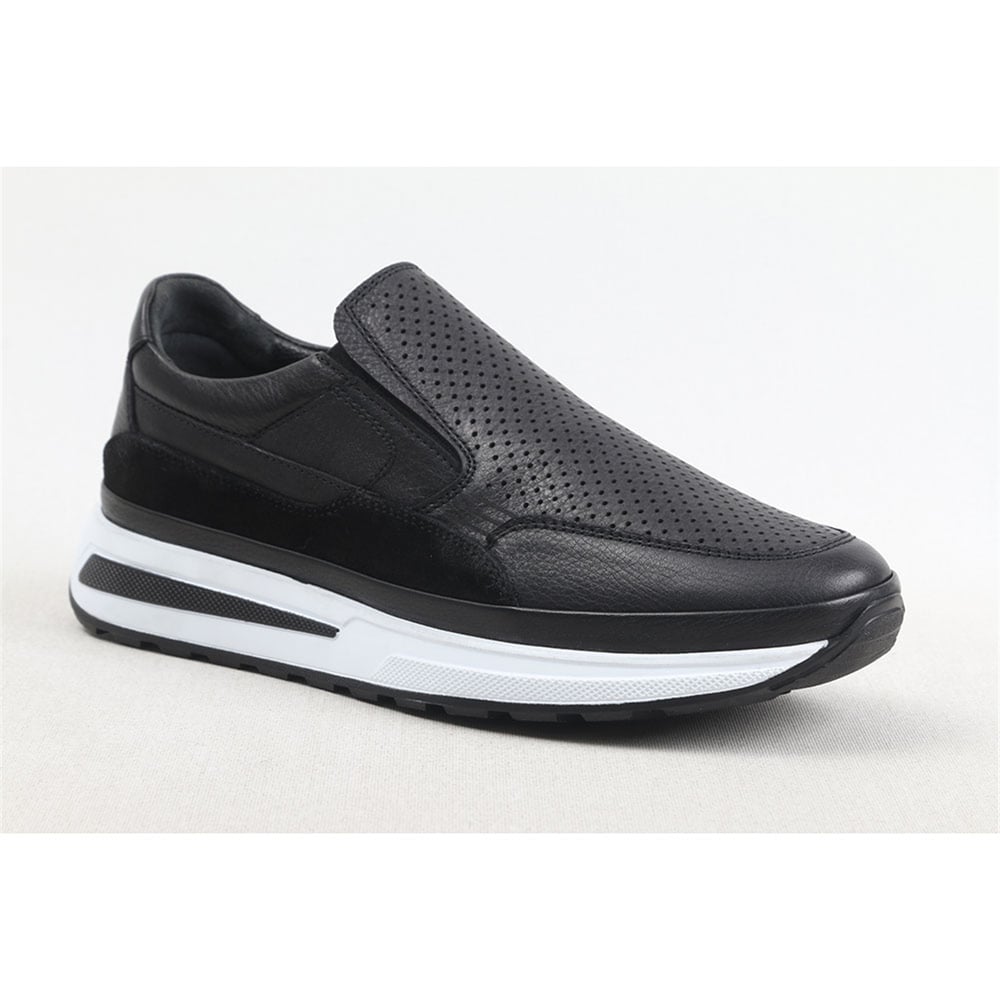 ULUS 120 DELİKLİ SİYAH SNEAKER SPOR AYAKKABI