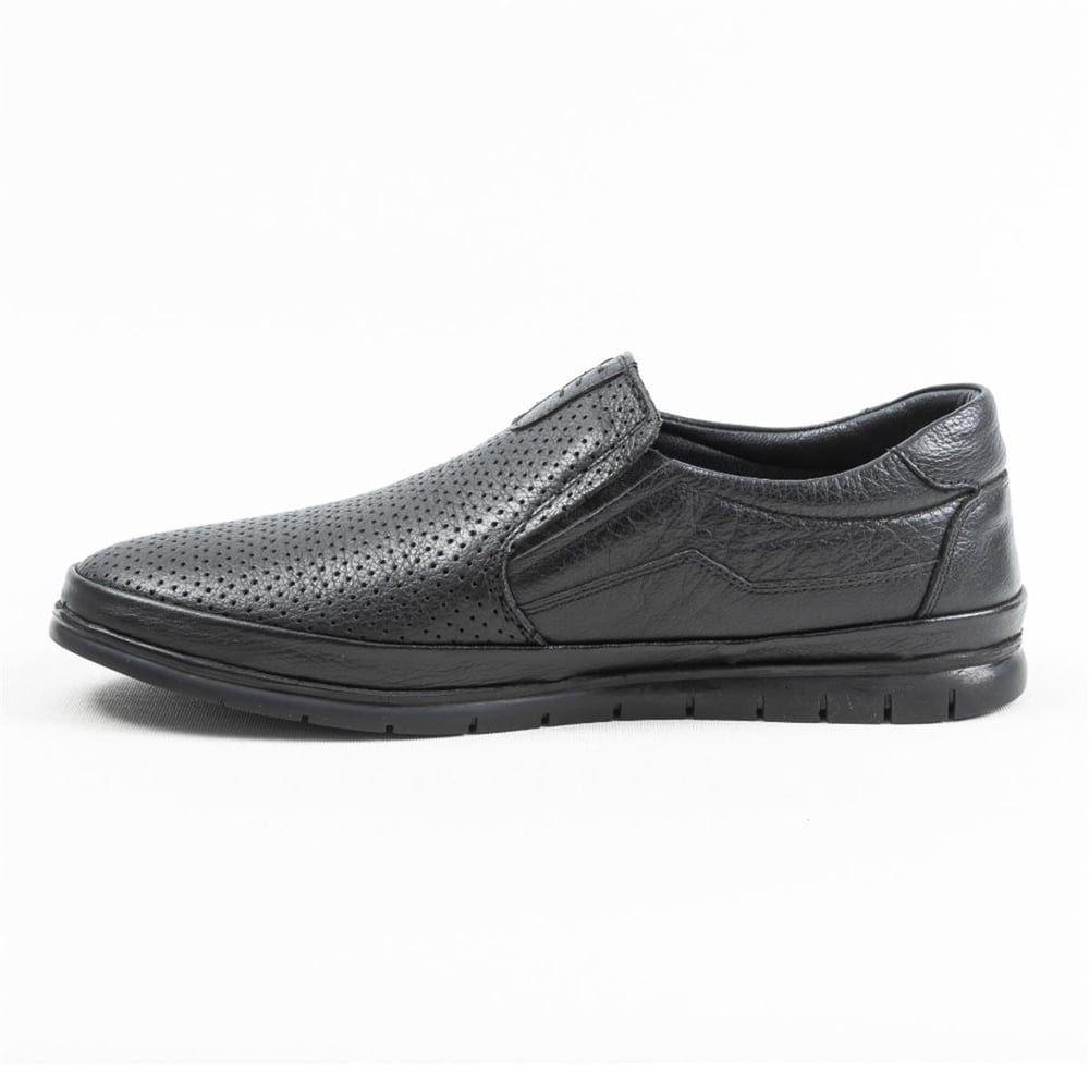 Ulus 1310-1 Delikli Siyah Casual Ayakkabi