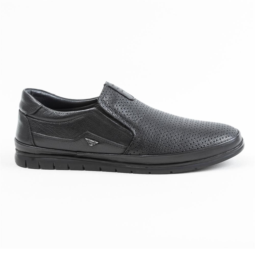 Ulus 1310-1 Delikli Siyah Casual Ayakkabi