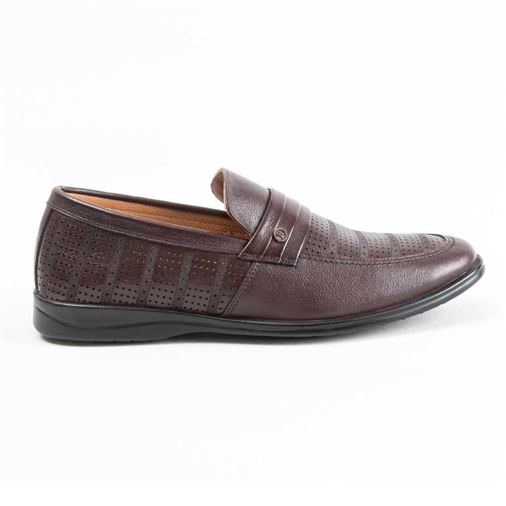 Ulus 1985-1 Delikli Kahve Comfort Ayakkabi