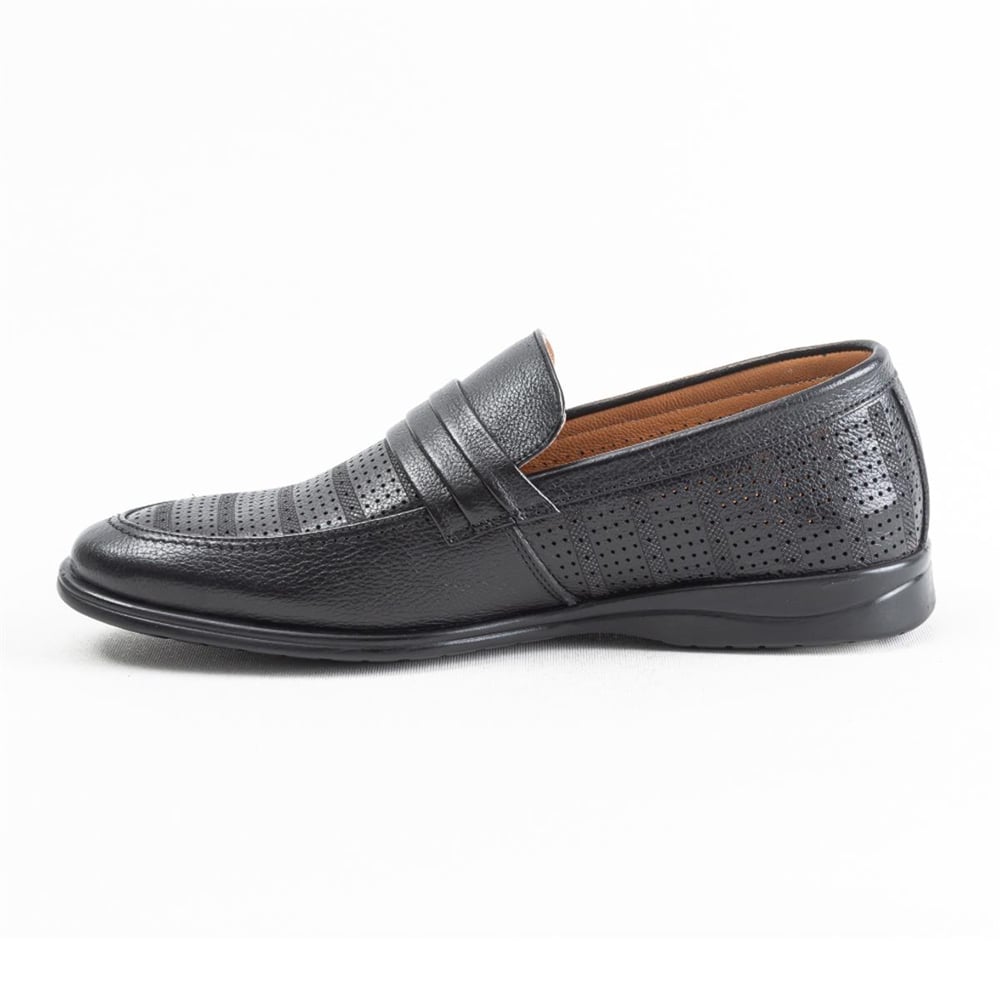 Ulus 1985-1 Delikli Siyah Comfort Ayakkabi