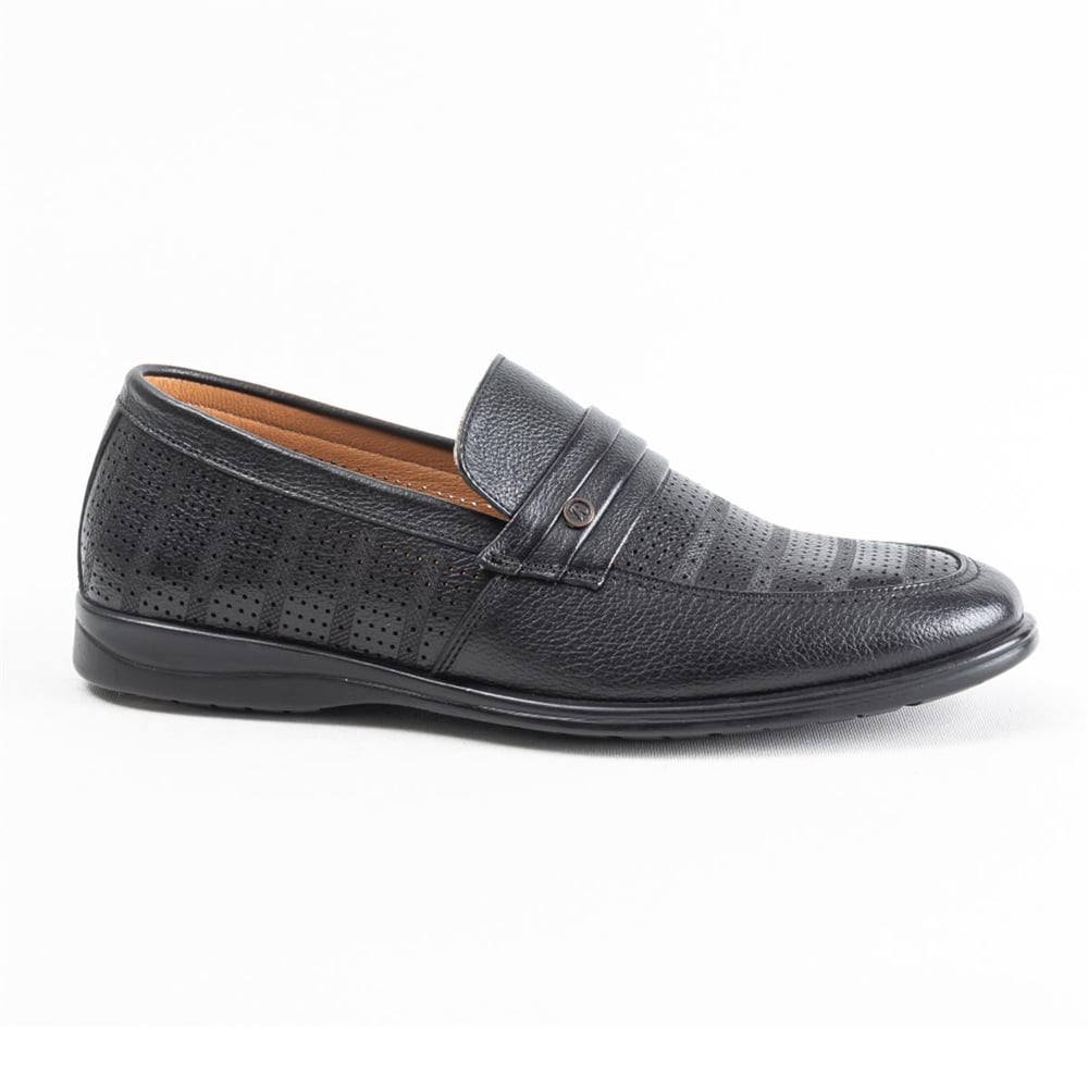 Ulus 1985-1 Delikli Siyah Comfort Ayakkabi