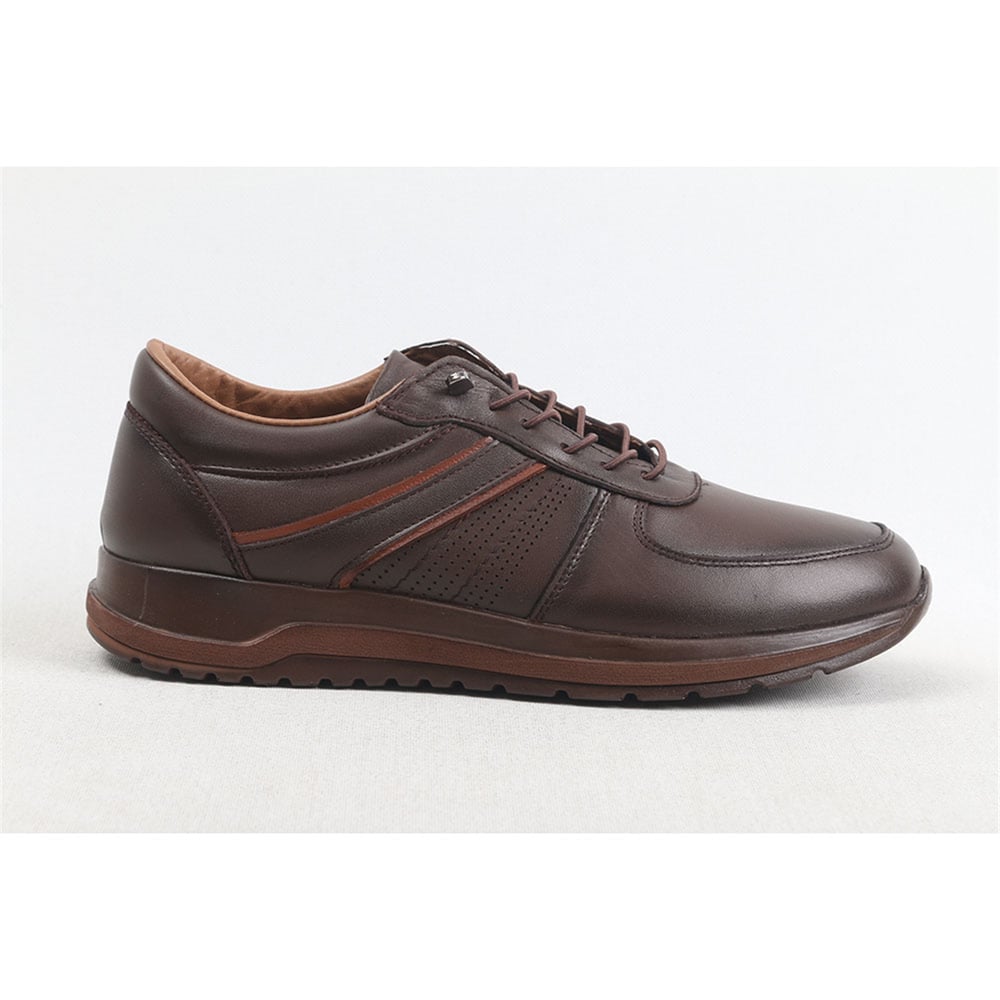 Ulus 20032 Kahve Lazerli Sneaker Spor Ayakkabi