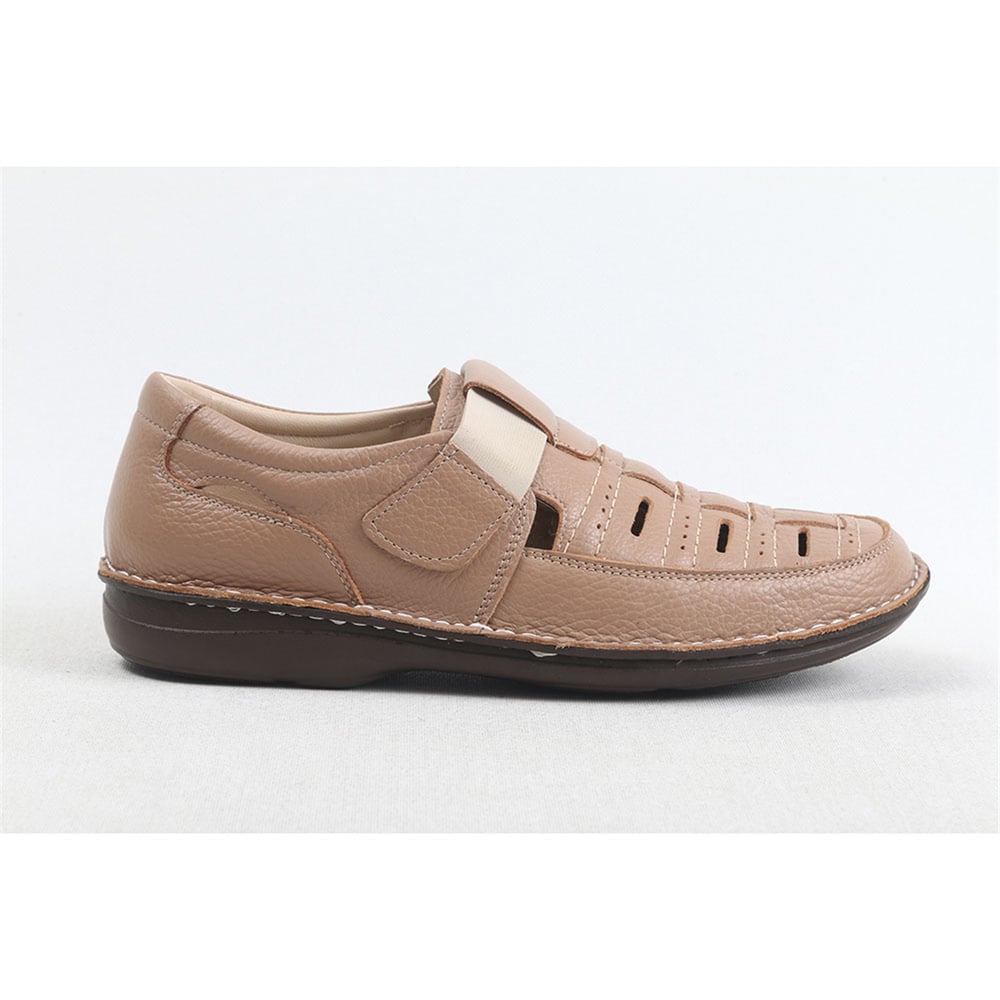 Ulus 2115-10 Bej Sandalet Poli