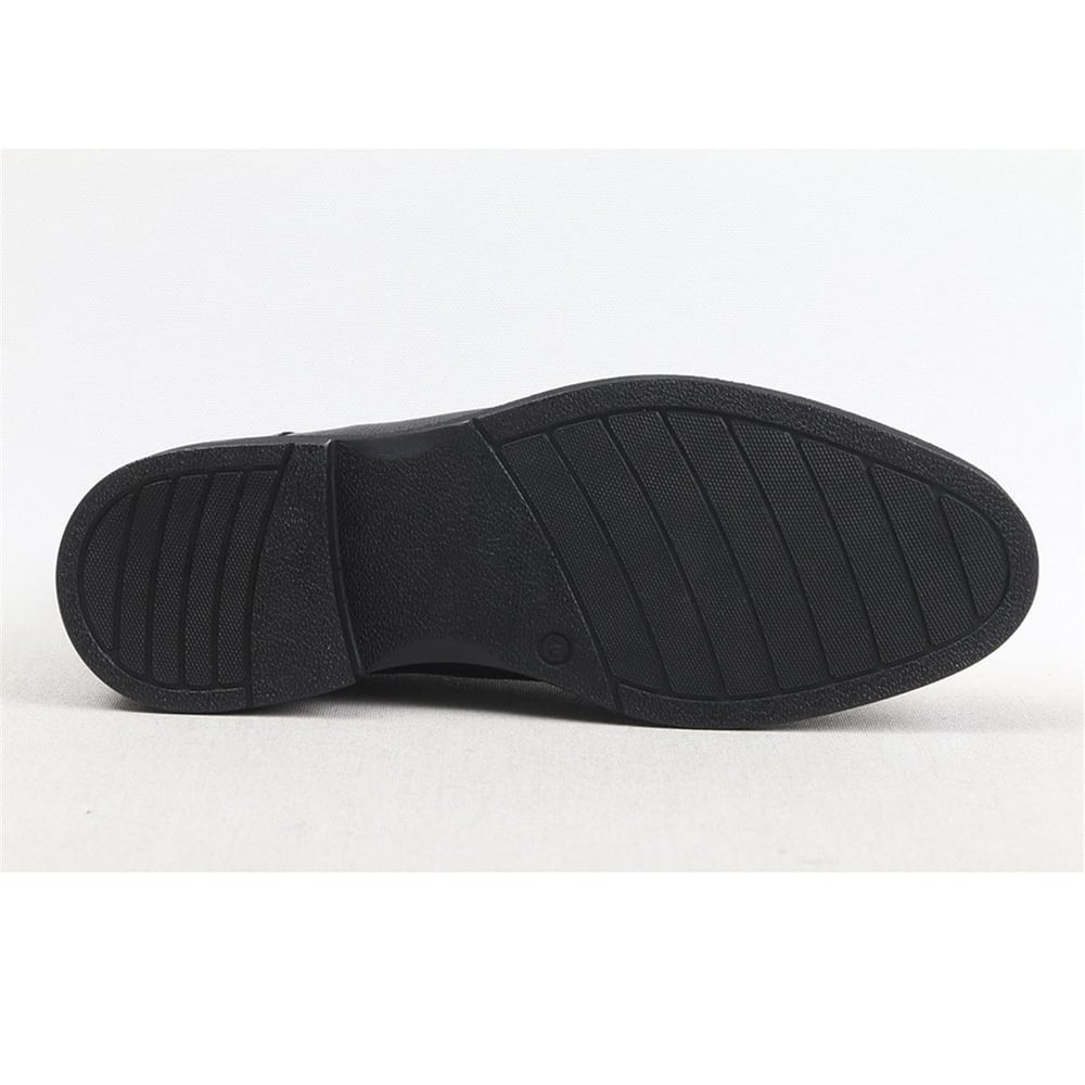 Ulus 2147 Düz Bağli Lastikli Siyah Casual Ayakkabi