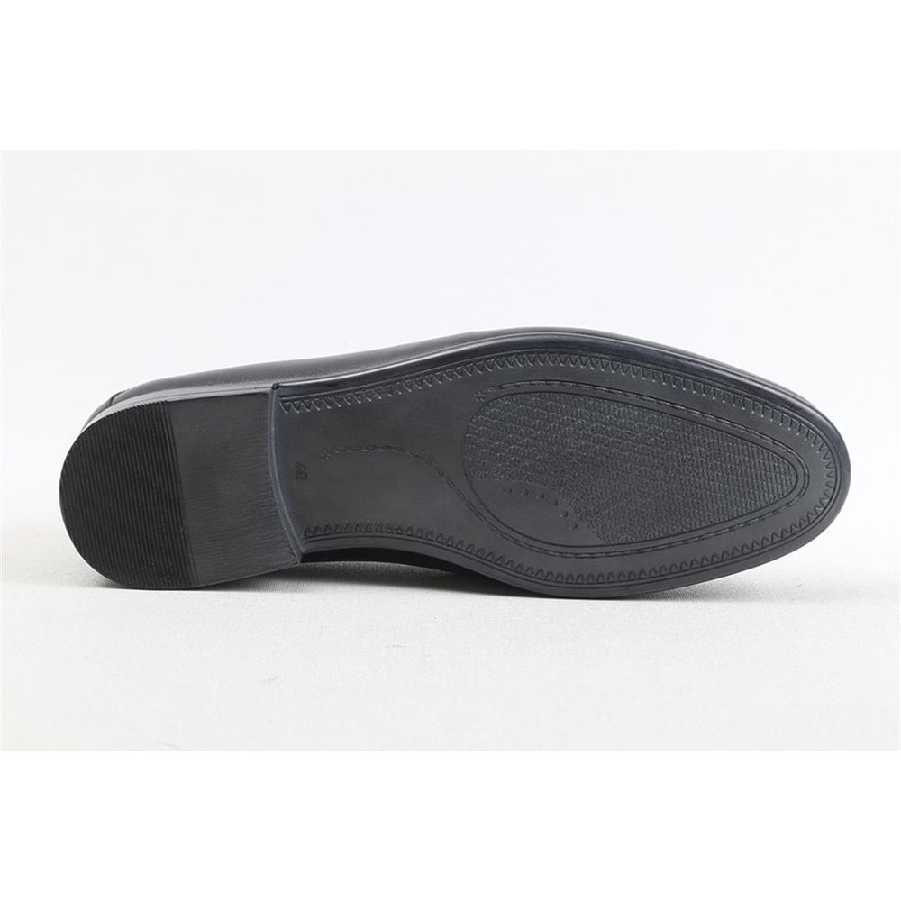 ULUS 2246 SADE SİYAH LOAFER AYAKKABI