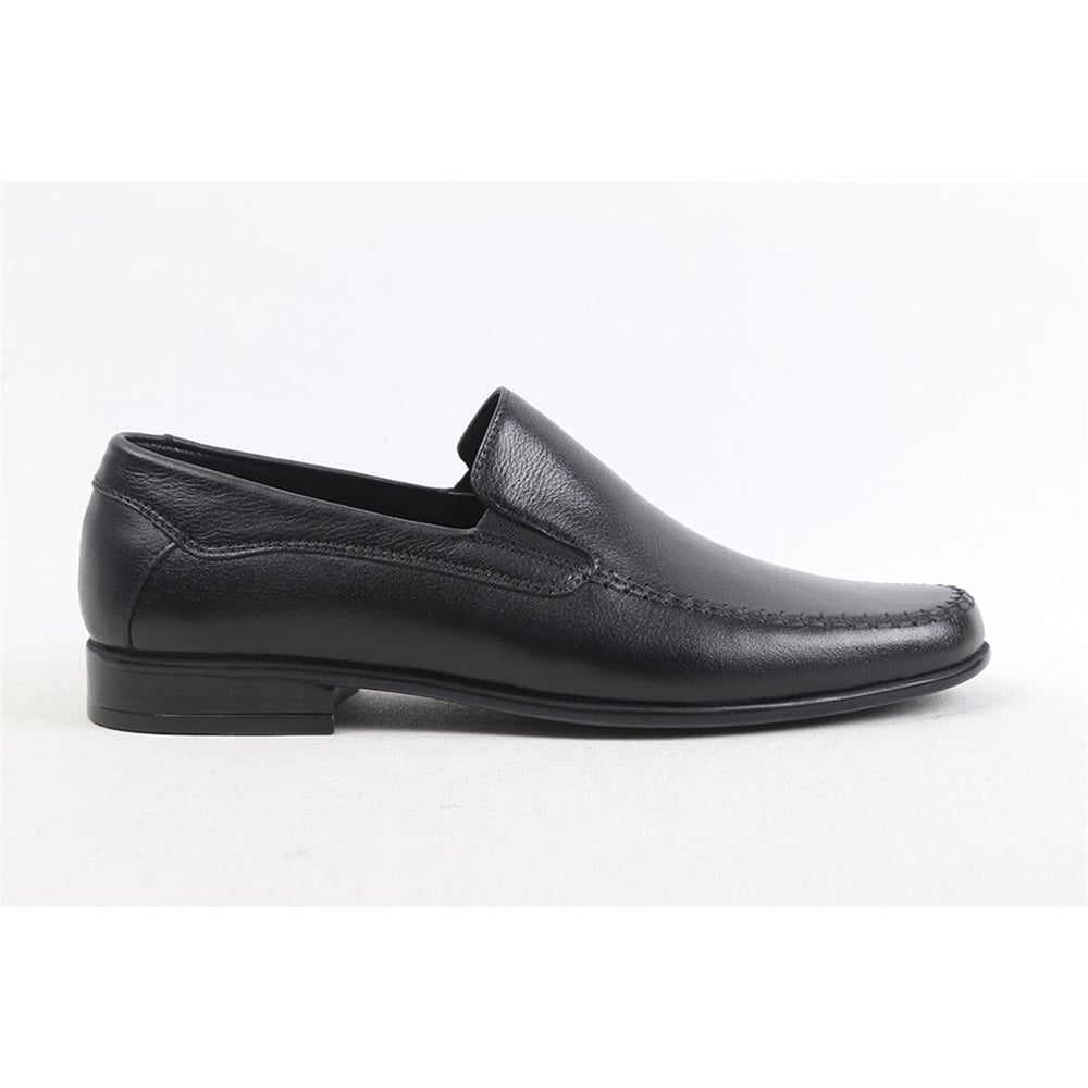 ULUS 2246 SADE SİYAH LOAFER AYAKKABI