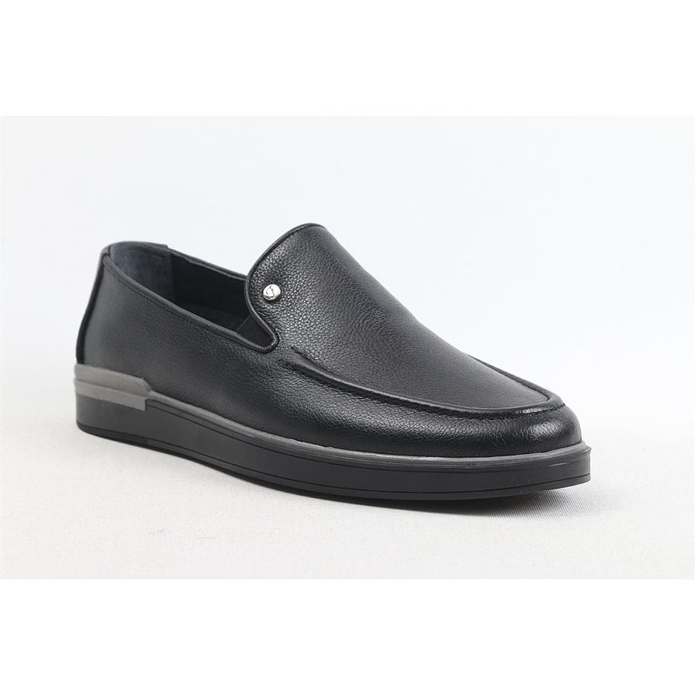 Ulus 240 Fitilli Siyah Loafer Ayakkabi