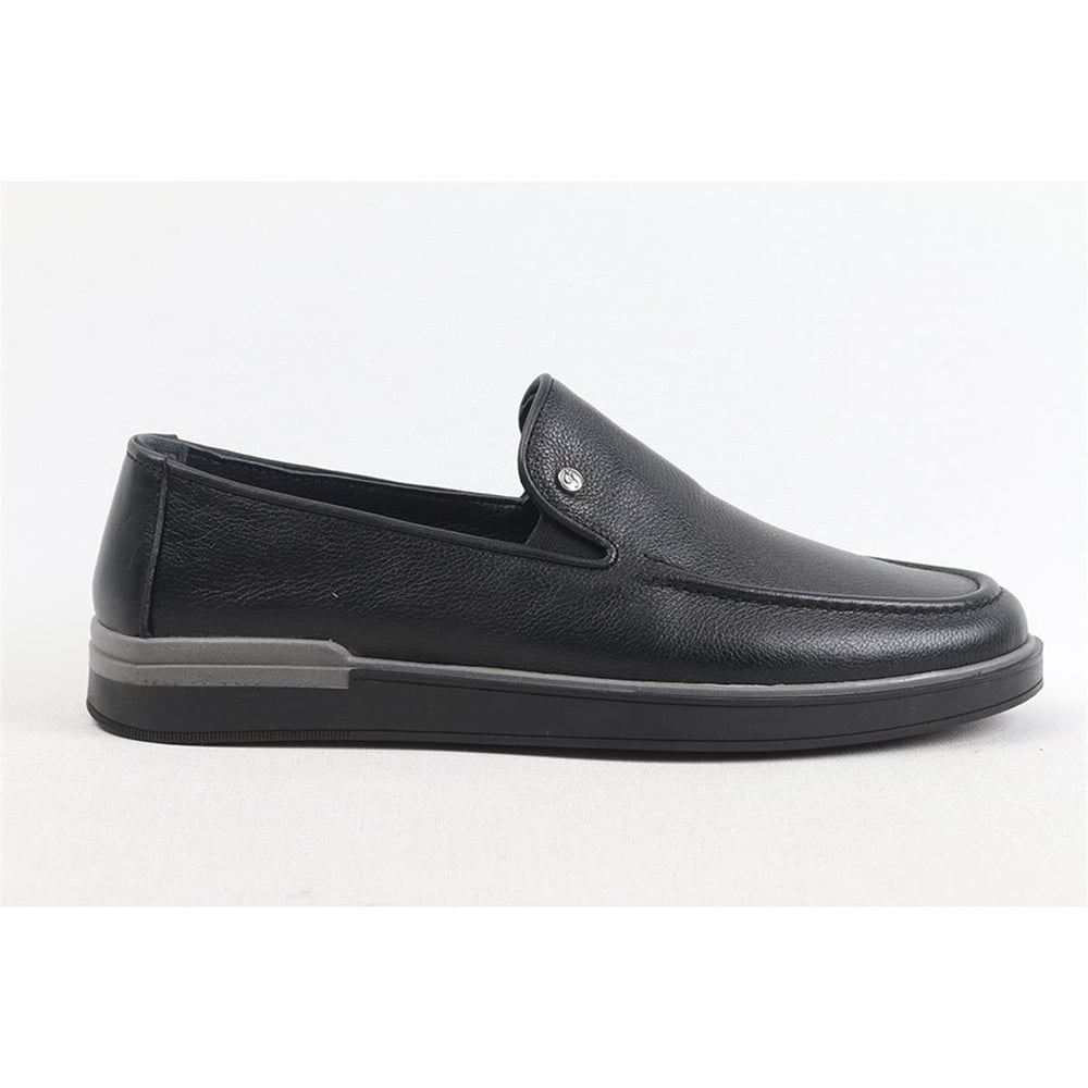 Ulus 240 Fitilli Siyah Loafer Ayakkabi