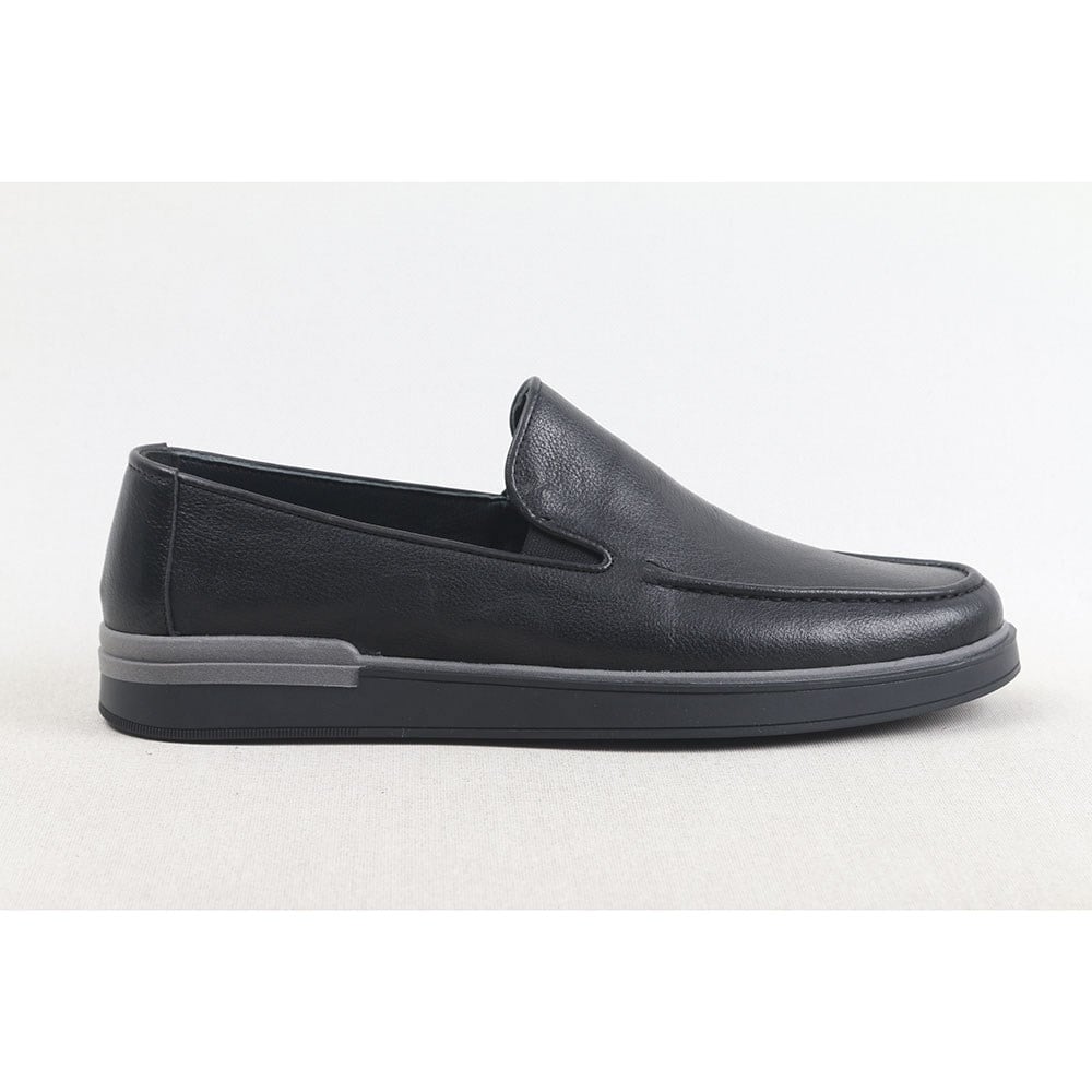 Ulus 242 Fitilli Siyah Loafer Ayakkabi