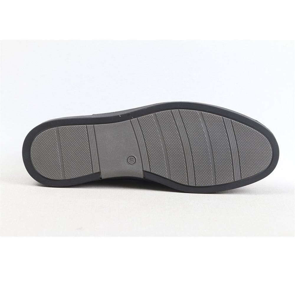 Ulus 250 Baskili Siyah Loafer Ayakkabi
