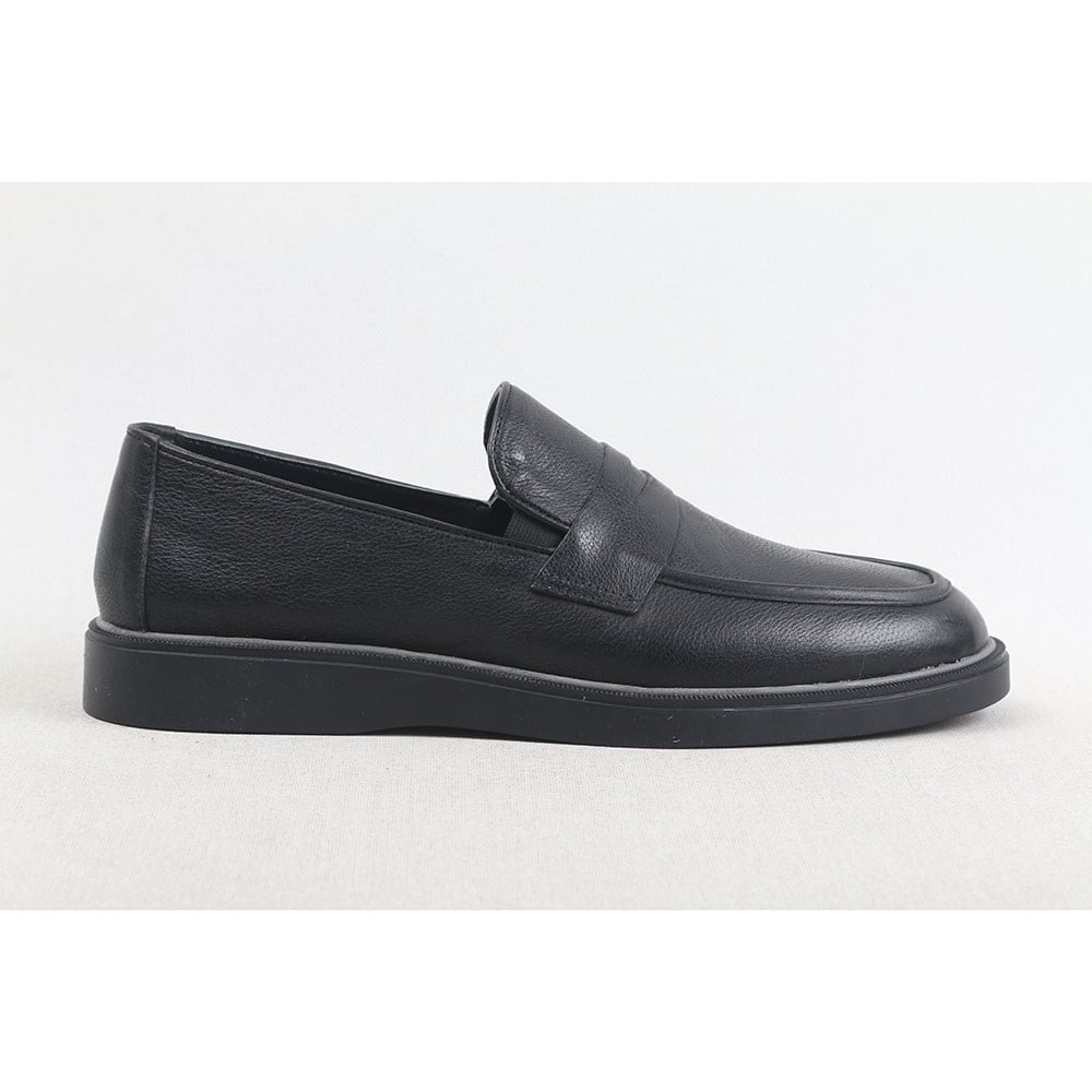 ULUS 2601 FİYONKLU SİYAH LOAFER AYAKKABI