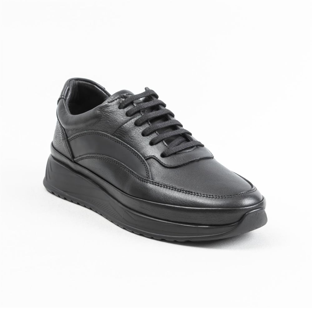ULUS 301 poli SİYAH-SİYAH SNEAKER SPOR AYAKKABI