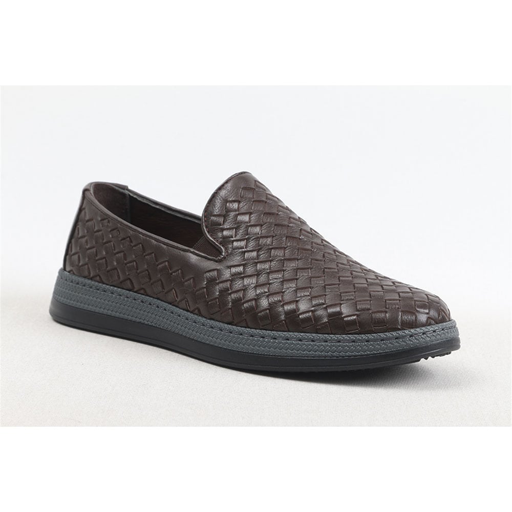 Ulus 330 Kahve Hasirli Casual Ayakkabi