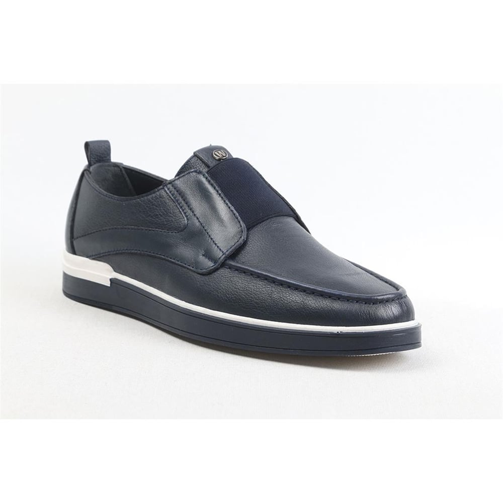 Ulus 345 Lastikli Lacivert Loafer Ayakkabi