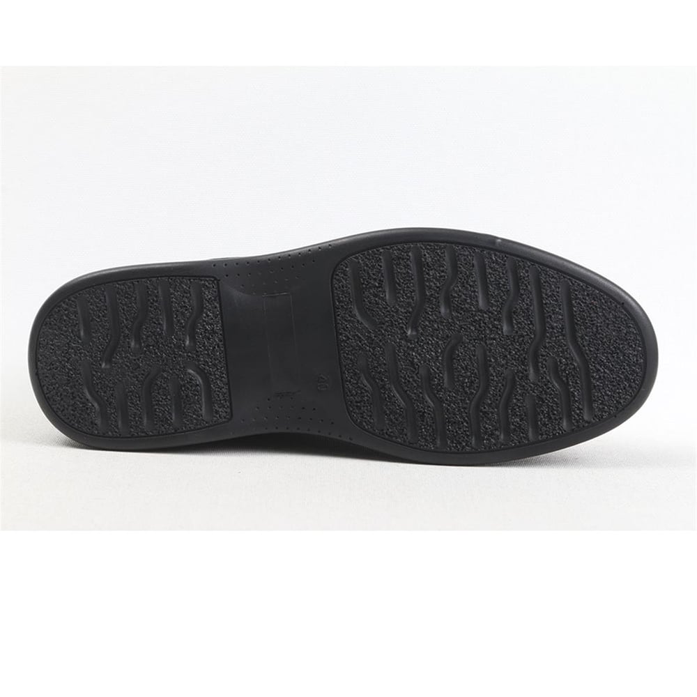 Ulus 404-3 Lastikli Saraçli Siyah  Comfort Ayakkabi