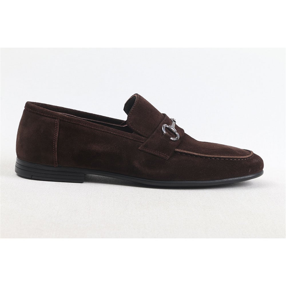 Ulus 459 Kahve Süet Loafer Ayakkabi