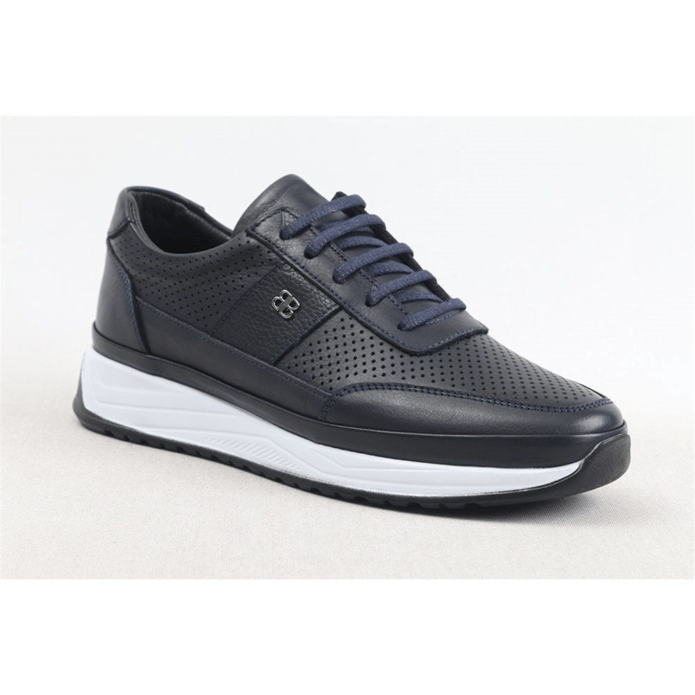 Ulus 566 Delikli Lacivert Sneaker Spor Ayakkabi