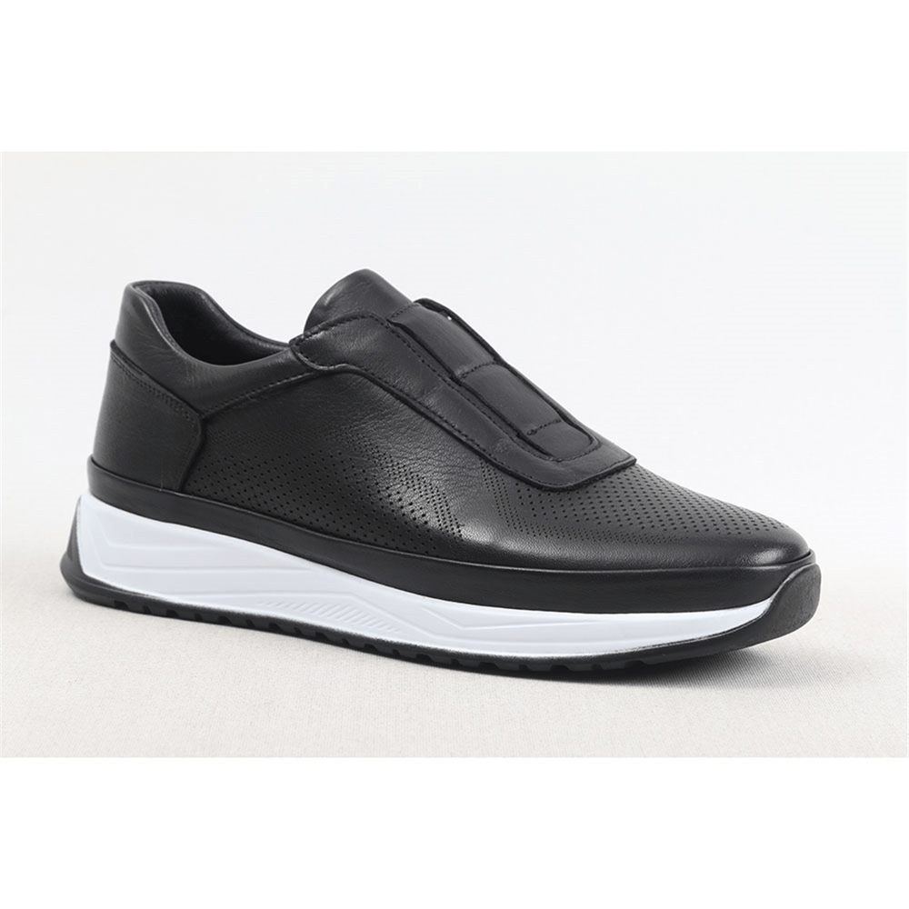 Ulus 580 Delikli Siyah Sneaker Spor Ayakkabi