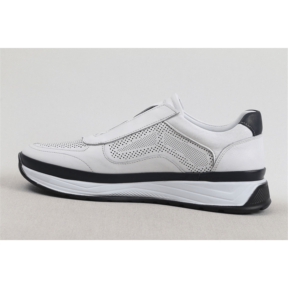 Ulus 581 Delikli Beyaz Sneaker Spor Ayakkabi