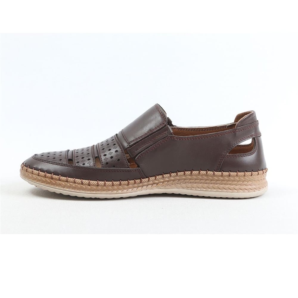 Ulus 7052 Kahve Delikli Loafer Ayakkabi