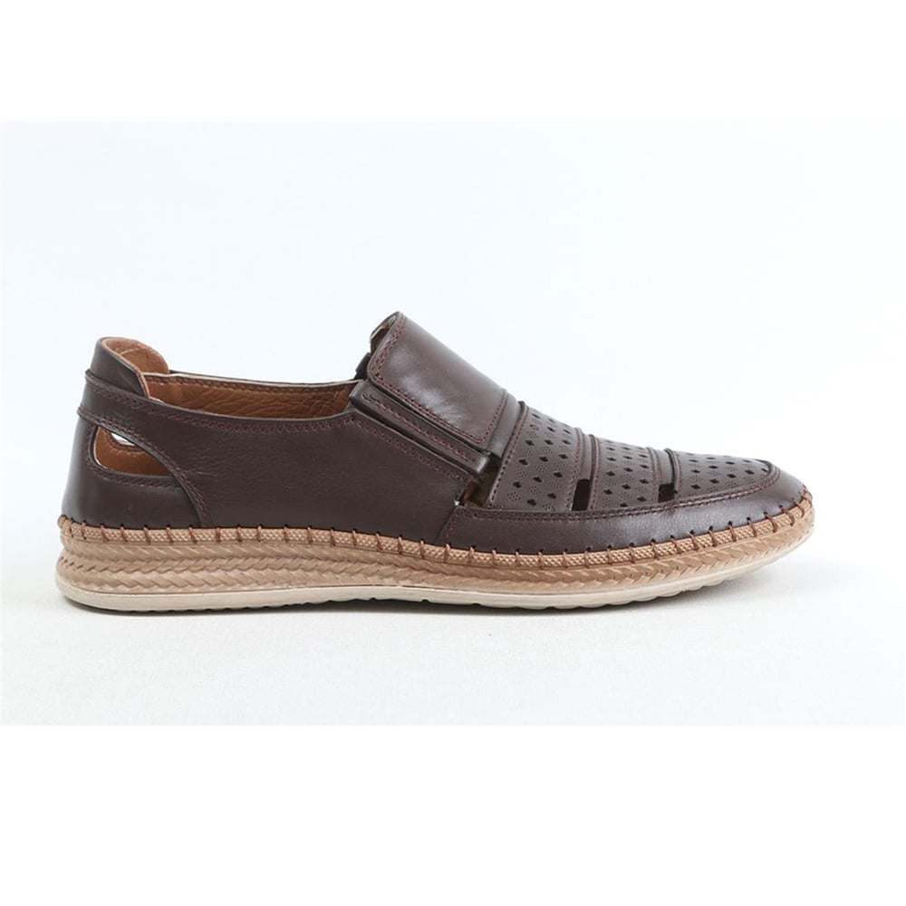 Ulus 7052 Kahve Delikli Loafer Ayakkabi