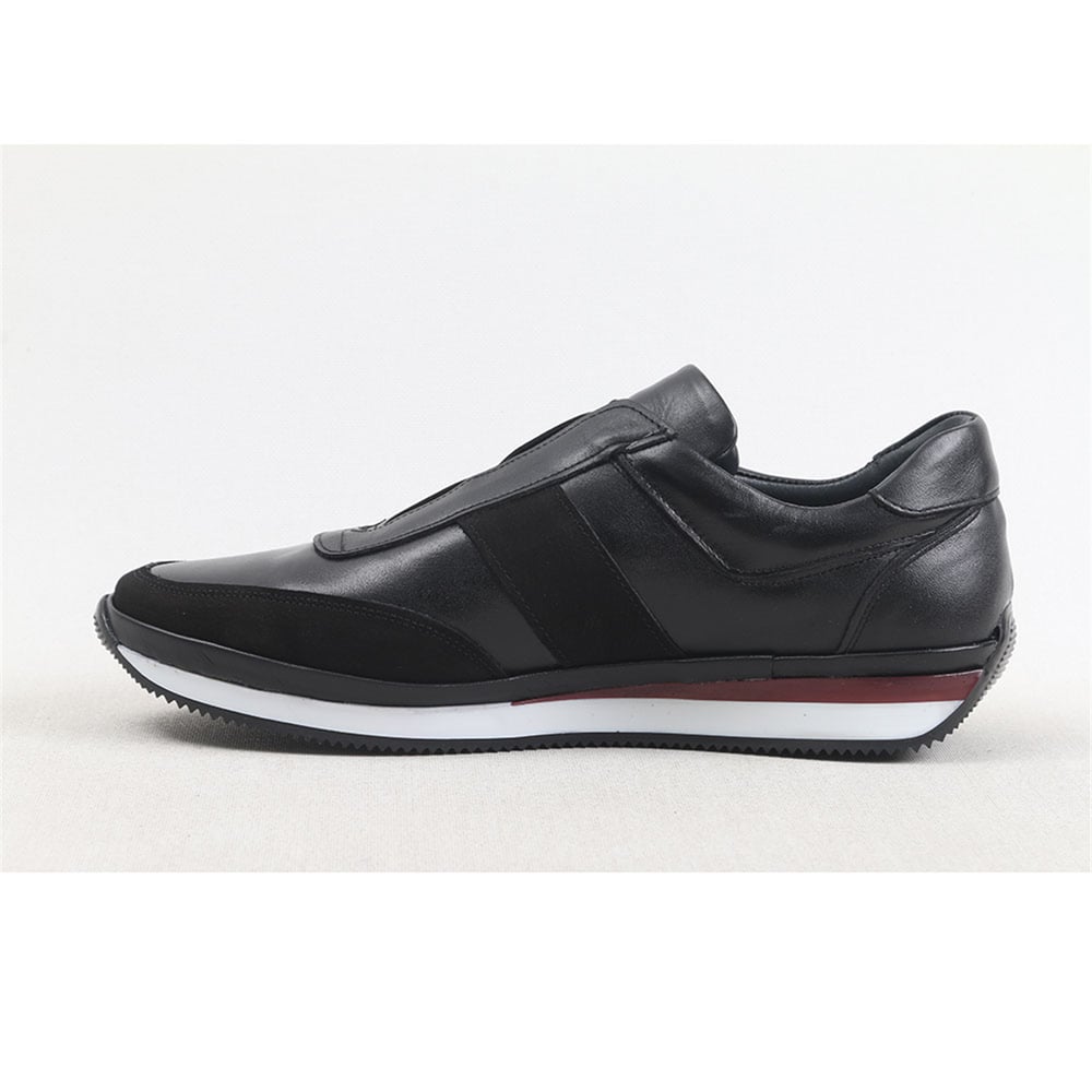 Ulus 710 Lastikli Siyah Sneaker Spor Ayakkabi