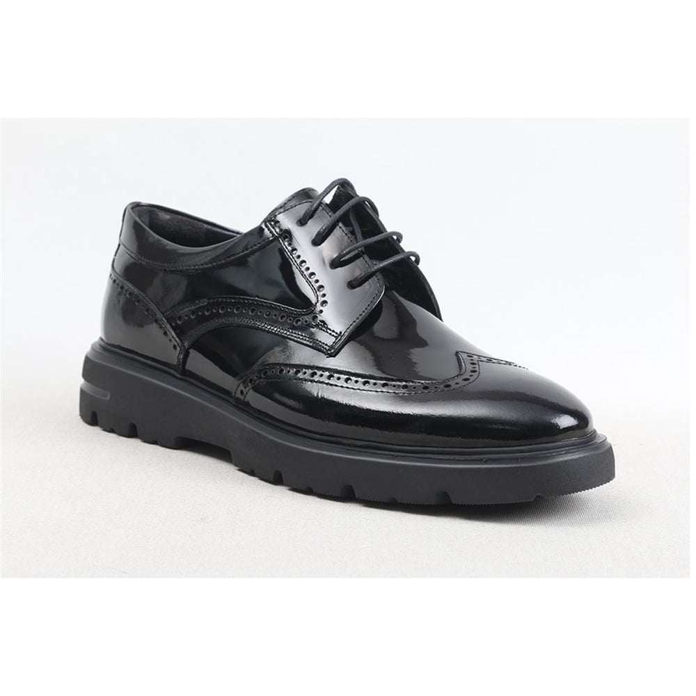 Ulus E-21 Oxford Siyah Rugan Eva Loafer Ayakkabi