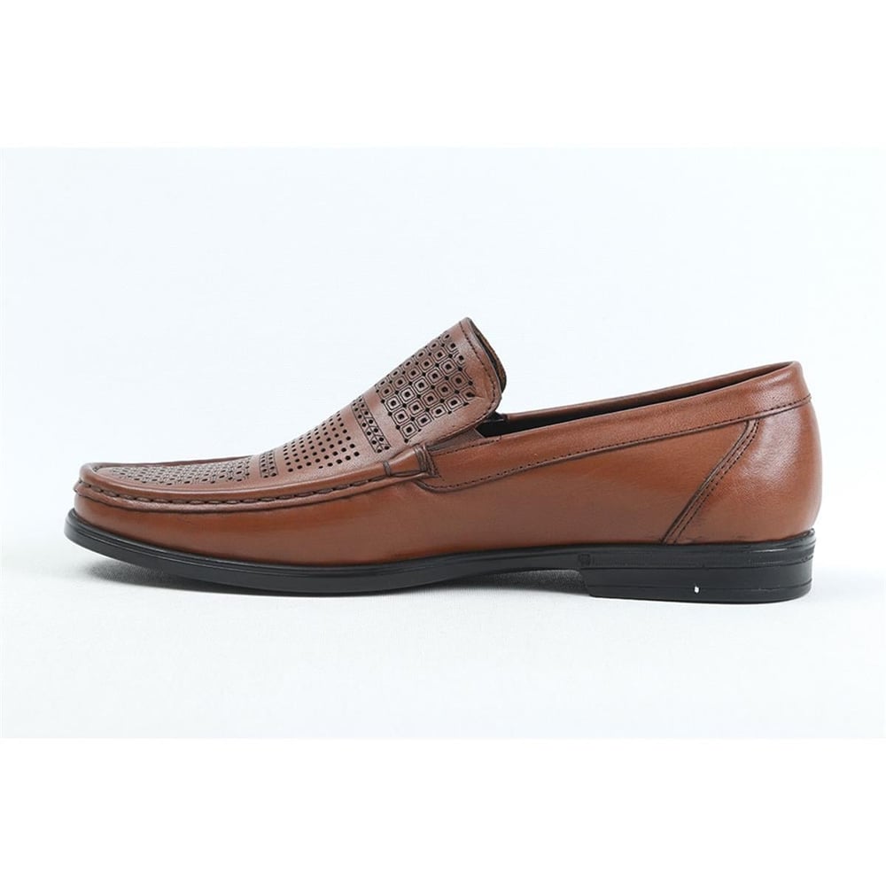 Ulus T-50 Delikli Taba  Loafer Ayakkabi