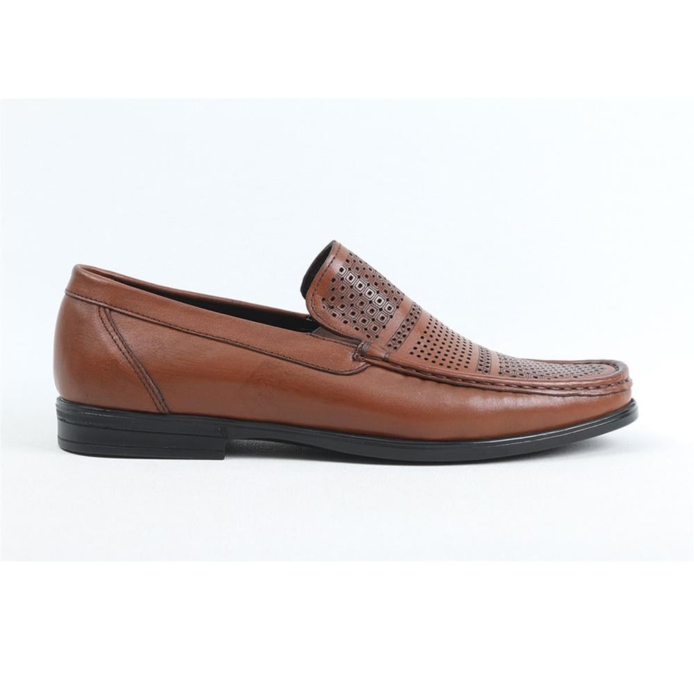 Ulus T-50 Delikli Taba  Loafer Ayakkabi
