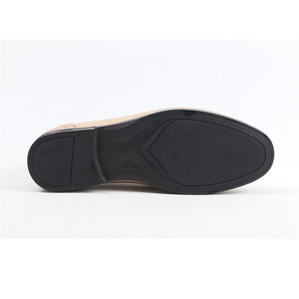 Ulus T-63/1 Delikli Bej Loafer Ayakkabi