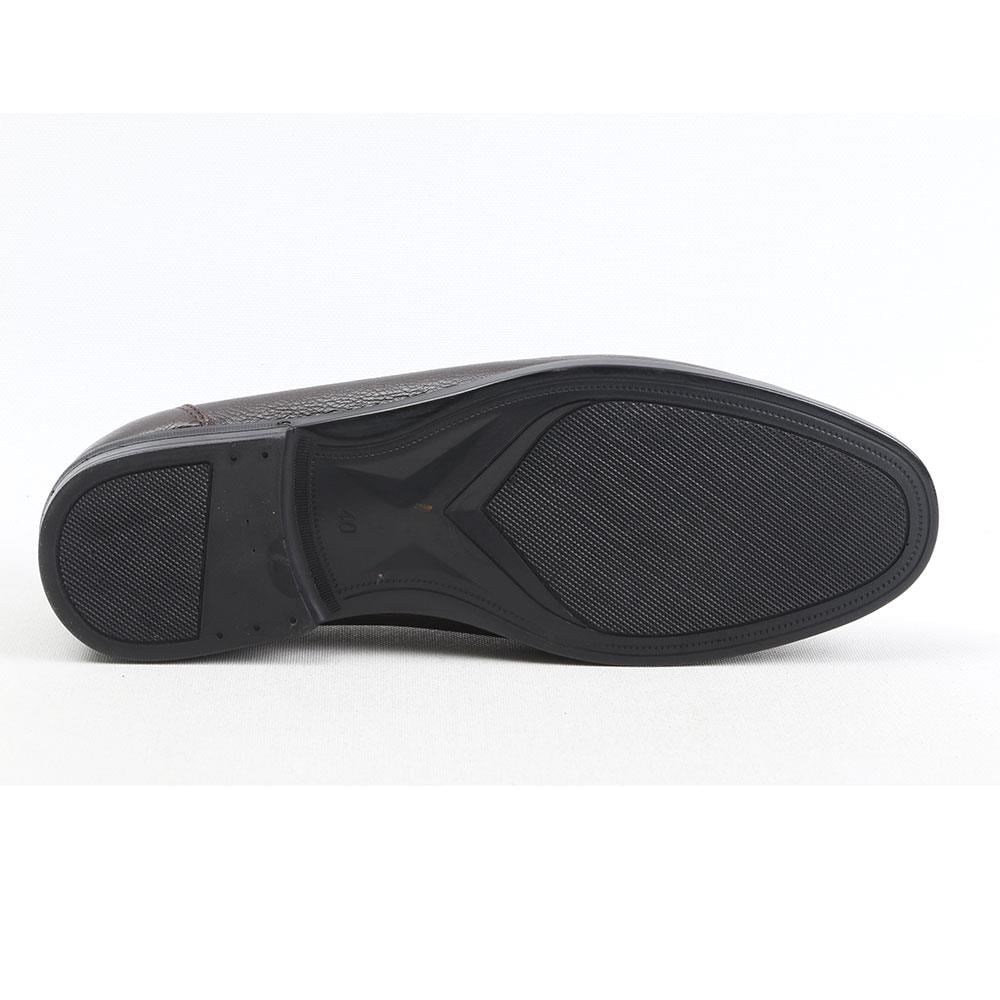 Ulus T-766 Delikli Siyah Loafer Ayakkabi