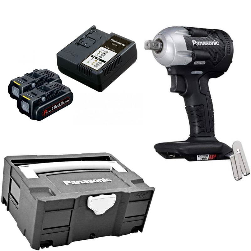 PANASONIC EY75A8PN2G Akülü Somun Sıkma (18V-3.0Ah Pil Seti - Systainer Çanta)