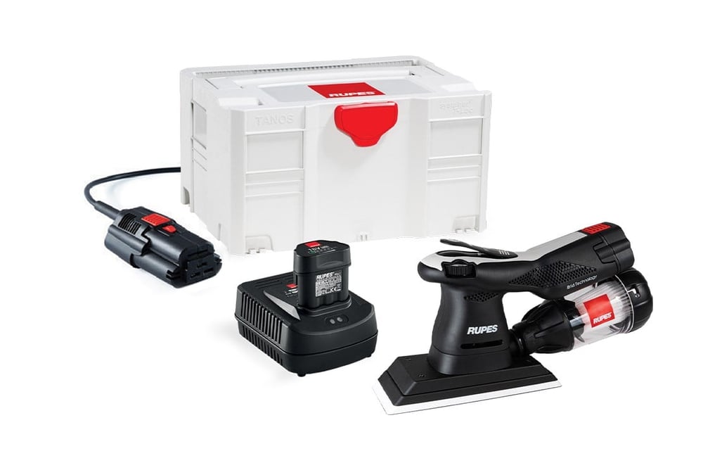 RUPES HSE73L/BLX iBrid Mini Akülü Zımpara Makinesi (Güç Seti + Systainer Çanta)