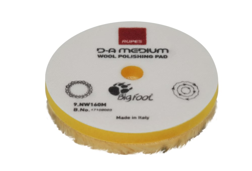 RUPES Sarı Yün Polisaj Pedi Precision Pro Orta Ø160 mm