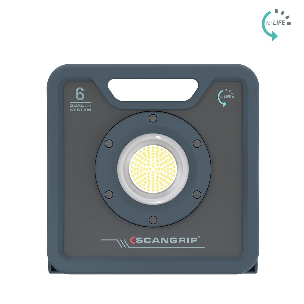 SCANGRIP NOVA 6 C+R Şarjlı LED Çalışma Lambası (6000 Lümen)