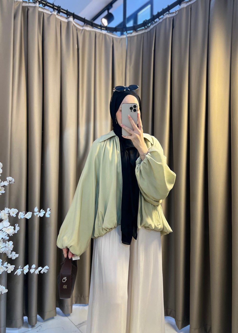 Jasmin Balon Kol Ceket- Çağla