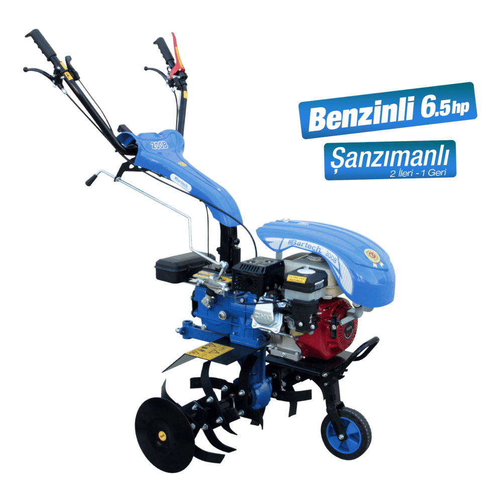 Bartech 200B-7Hp-2 İleri 1 Geri Benzinli Çapa Makinesi (Honda GX200 Motorlu)