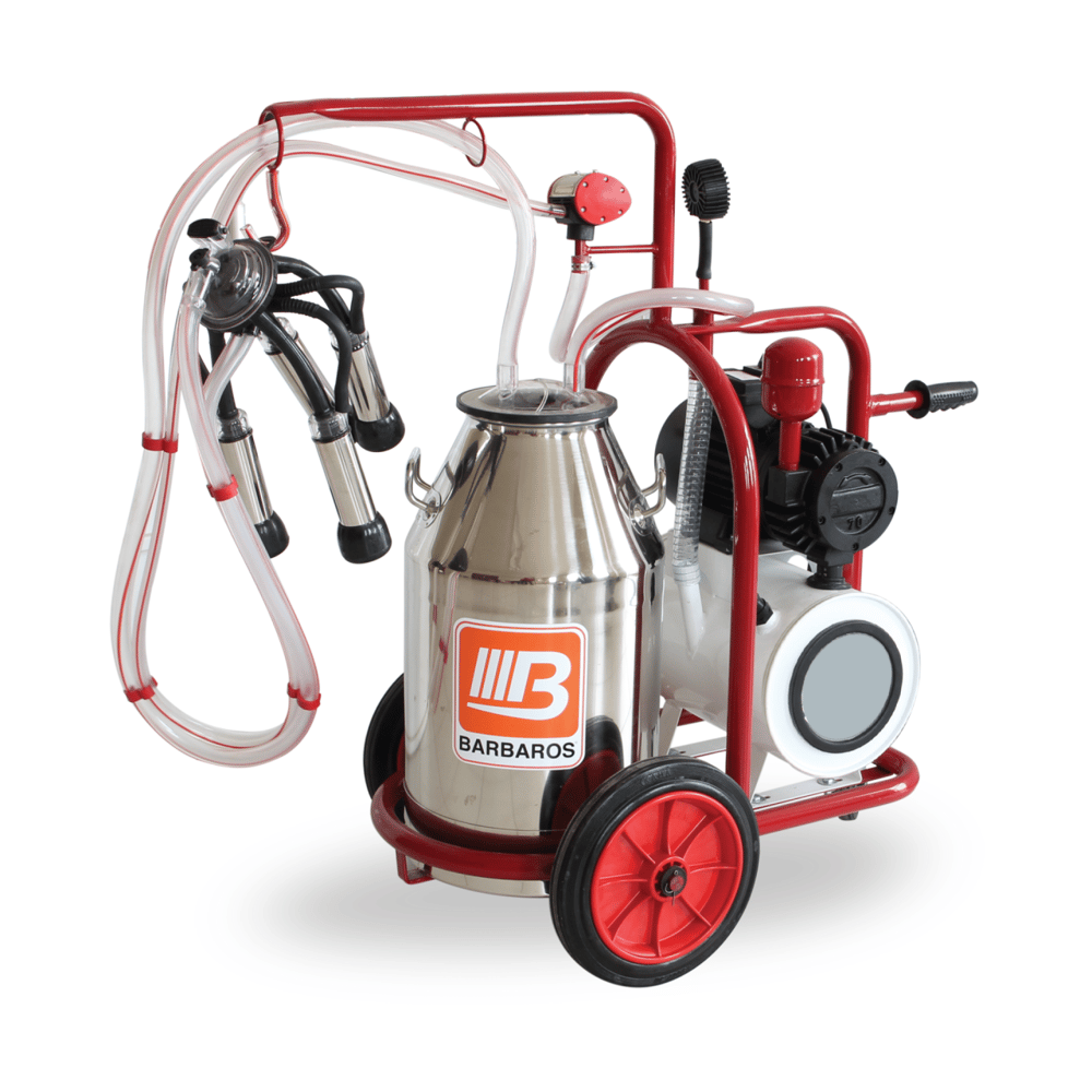 Bartech Üniversal Yağlı Tip Tekli İnek Sağım Makinesi - Paslanmaz Güğüm