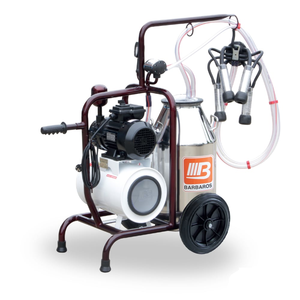 Bartech Viking Kuru Tip Tekli İnek Sağım Makinesi - Alüminyum Güğüm