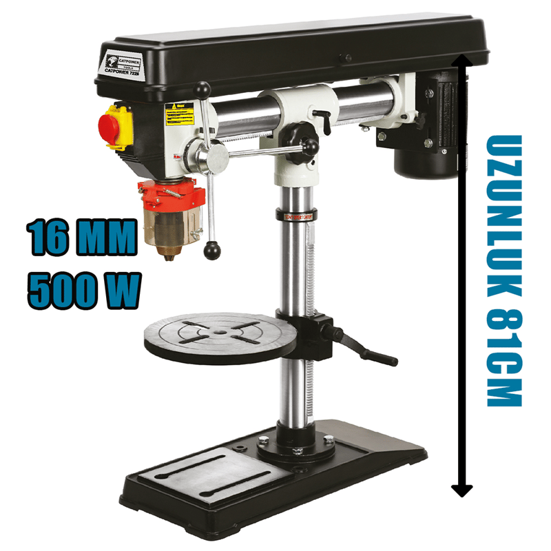 Catpower CAT7226 Radyalli Sütunlu Matkap  16 mm 550W