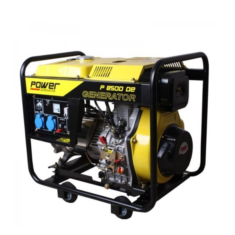 Ex Power P-8500DET Dizel Jeneratör – 7.0 kW – Monofaze – Açık Kasa – Marşlı / İpli