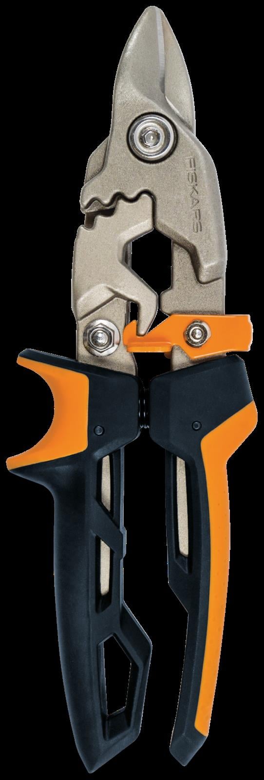 Fiskars PoweGear Metal Levha Makası - Kısa Kesim  (Bulldog)