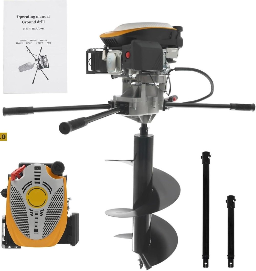 Gardenpro Toprak Burgu Makinası 9 Hp 300 mm 225cc